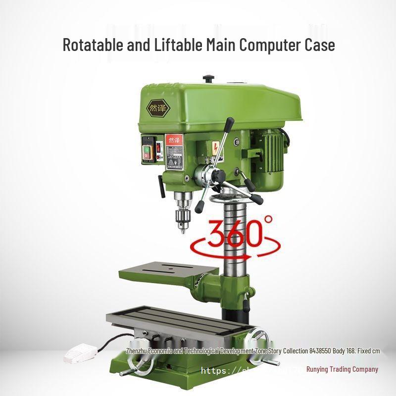High-Power Industrial Grade Benchtop Drill Press with Integrated Drill and Tap for Precision Small Drilling and Punching