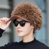 Роскошная Плюшевая Вязаная Шапка Модная Портативная Шапка Мягкая Модная Шапка для Походов и Повседневный Модный Аксессуар
