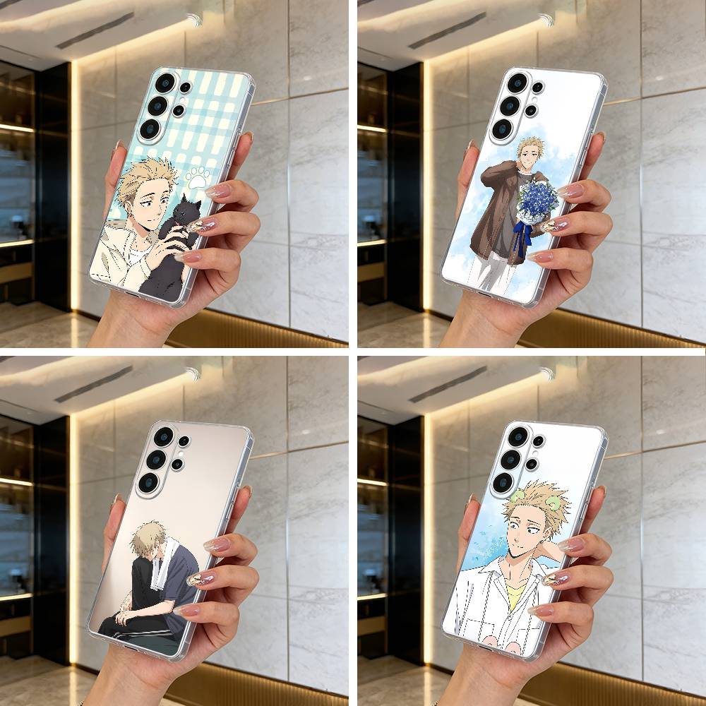 Чехол для телефона T-Tsumugi- Rintaro для Samsung S25,S24,S21,S22,S23,S30,Ultra,S20,Plus,Fe,Lite Прозрачный чехол