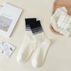 Non-Slip Mid-Calf Socks Gradient Color Sports Dance Socks New Middle Tube Socks  Women