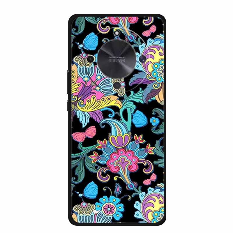 Coque For Honor X70 5G Case Cartoon Cat Funda Black Silicone Soft Back Cover For Honor X70 2025 Phone Case Cover X 70 HonorX70