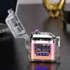 2025 New Transparent Shell Double Arc USB Electronic Lighter TYPE-C Fast Charge COB Lighting Plasma Lighter Electric Waterproof