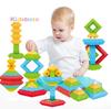 30Pcs Pyramid Stacking Toy Building Blocks Montessori Educational Toy Kids Imagination Logic Baby Sensory Toys Christmas Gifts