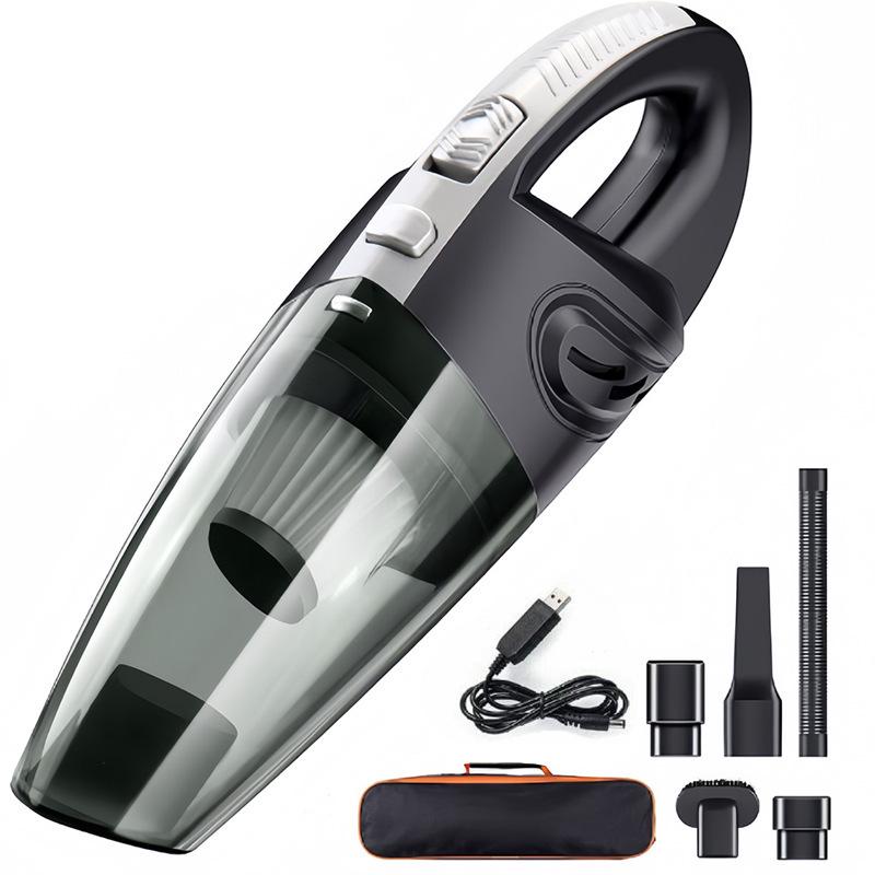 High-Power 120W Wireless Car & Home Vacuum Cleaner, Rechargeable Handheld for Dry & Wet Use