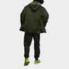 adidas Оригинальные свободные спортивные брюки с узором трилистника, мужские низы, зеленые HC6002