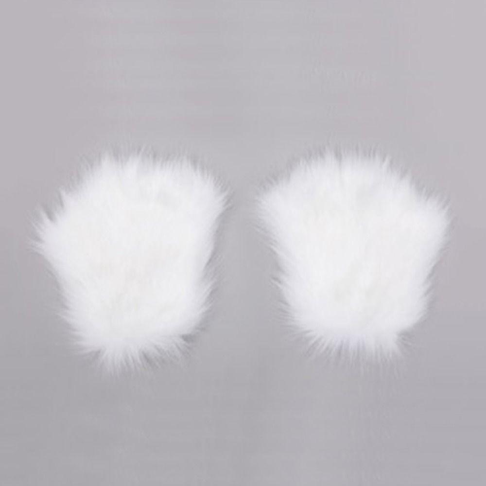 Half Finger Bear Paw Gloves Polyester Cat Paw Mittens Halloween Gloves Cosplay