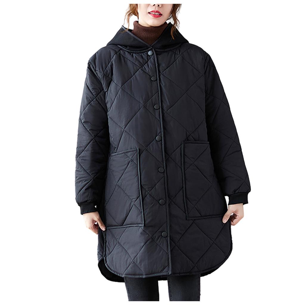 Женская И Зимняя Толстовка с капюшоном средней длины свободного кроя из легкого хлопка с длинными рукавами