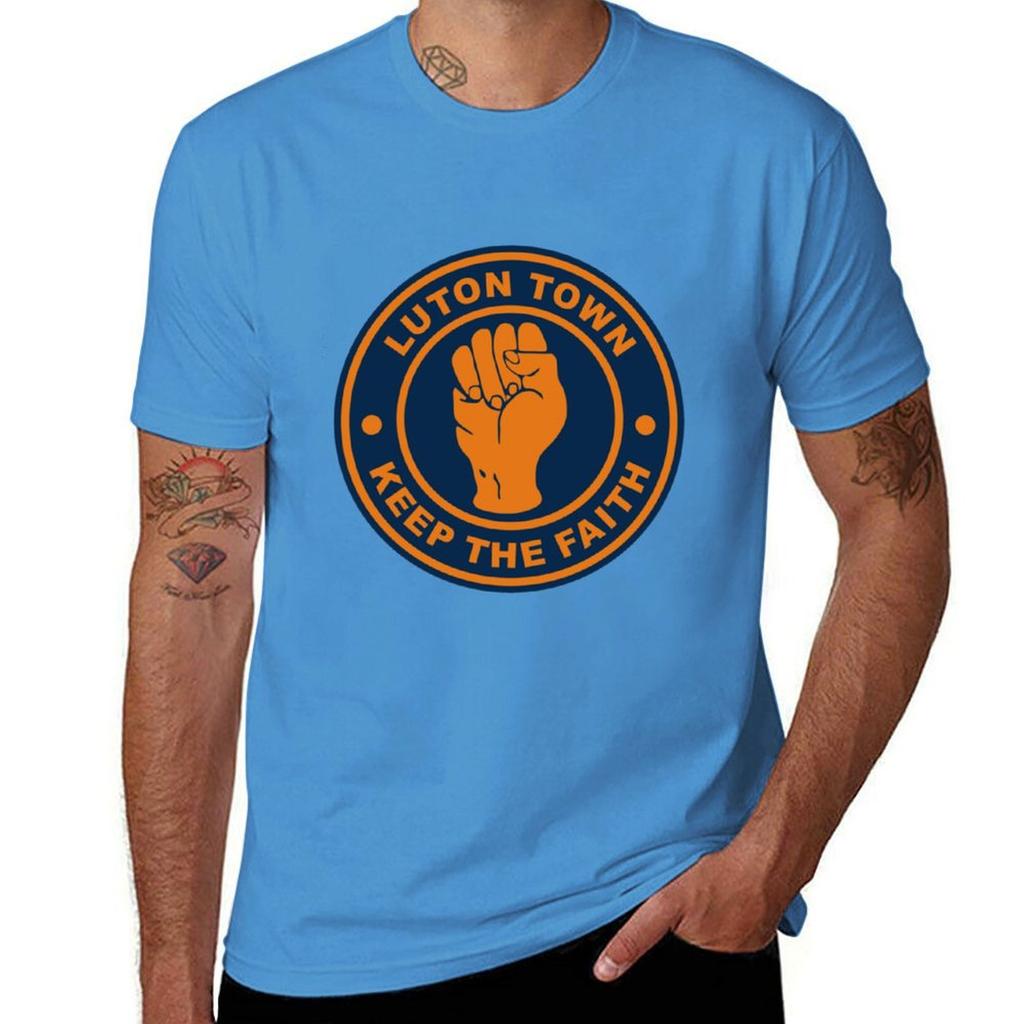 Luton Town keep the faith T-Shirt customs cute tops anime mens t shirts casual stylish