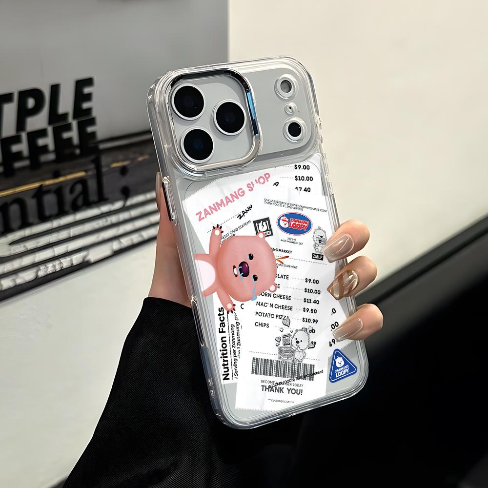 Pink Beaver Loopys Phone Case for Apple iPhone 17 Air 16 16e 15 14 13 12 11 Pro Max X Xs XR 8 Plus Luxury Clear Cover