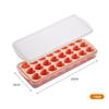 24 Grid Creative Ice Grid Mold Heart Shaped Ice Block Ice Making Mold Ice Block Artifact Household Food Grade Soft Silicone Ice Storage Box