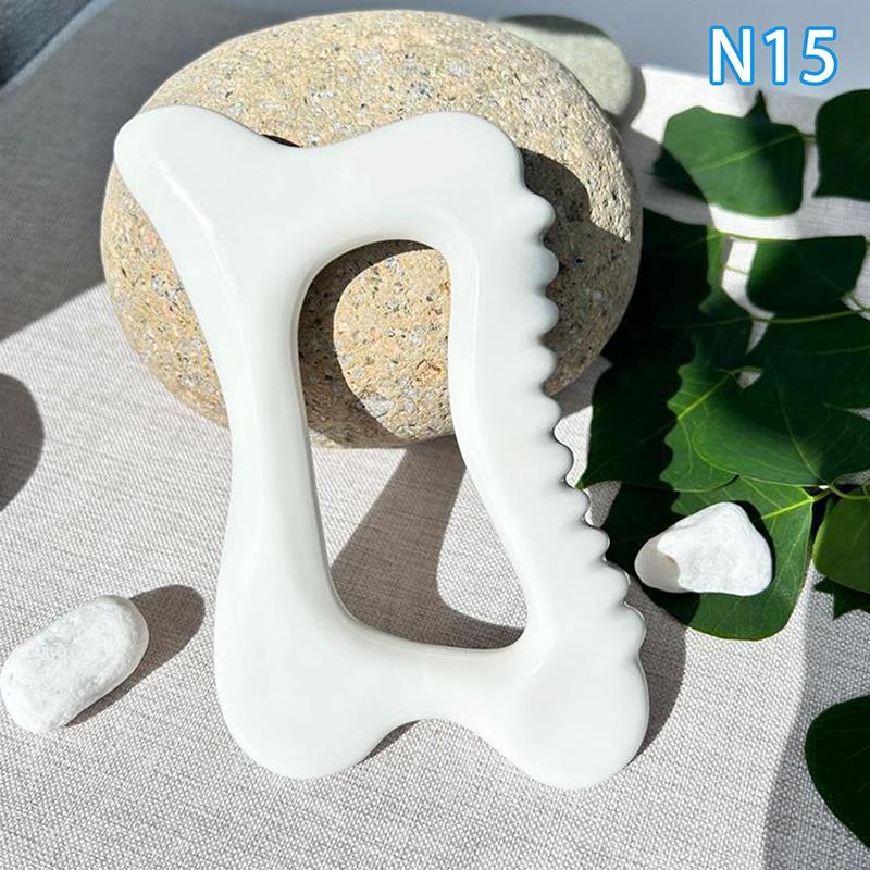 Facial Gua Sha Massage Board Ceramics Static Free Portable Full Body Scraping Plate For Women Adults