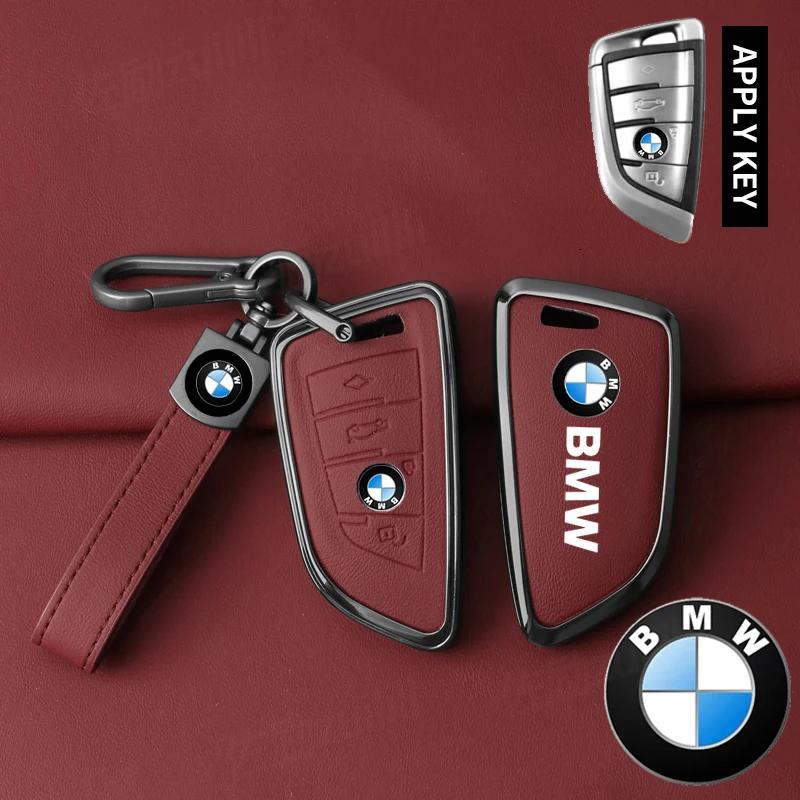 PLXJ3 Car Sticker Hot 2025 For BMW 1 3 5 7 Series X1 X3 X4 X5 F10 F15 F16 F20 F30 F18 F25 M3 M4 E34 Key Case Cover Alloy Shell Holder