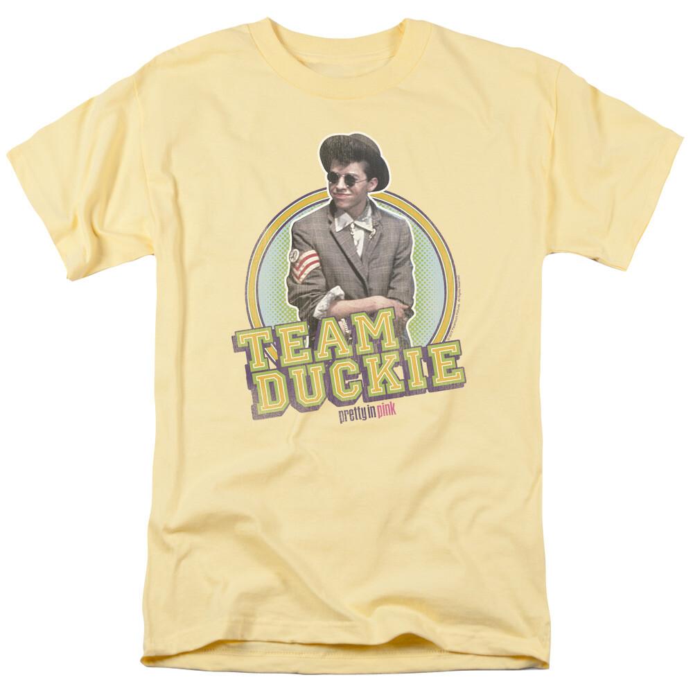 Pretty in Pink Team Duckie T Shirt Mens Licensed 80s Movie Tee Dale Banana