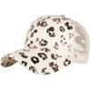 Кепка-сетка с леопардовым принтом на весну и лето для CZA001 [Белый Клык], повседневная, стильная, женская, (бежевый)
