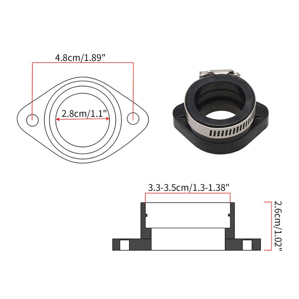 Замена впускного коллектора, карбюраторного чехла, шарнира для мотоцикла PWK21 24 26 28 30 PE26 28 30 TM33 Dirt Bike