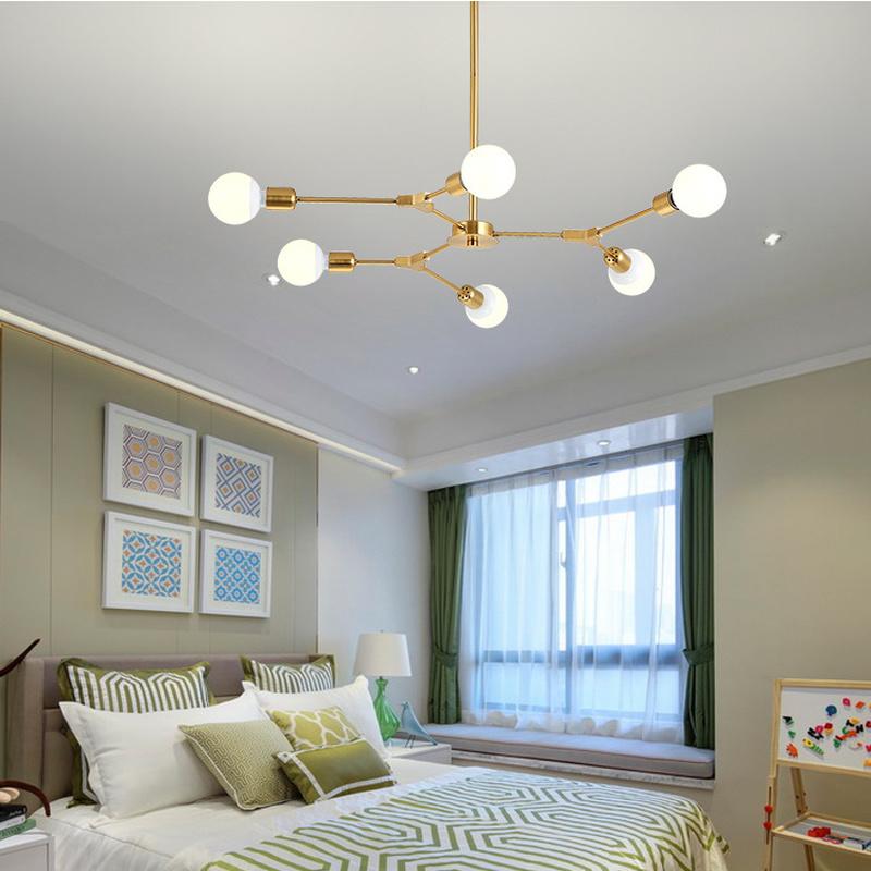 Nordic Modern Minimalist Living Room Dining Room Bedroom Chandelier Molecule Branch Home Ceiling Lamp