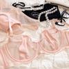 1 Set/French Ultra Thin Cup Underwear Set Sexy Lace Summer Breathable Bra Set Adjustable Strap Push Up Brassiere Lingerie