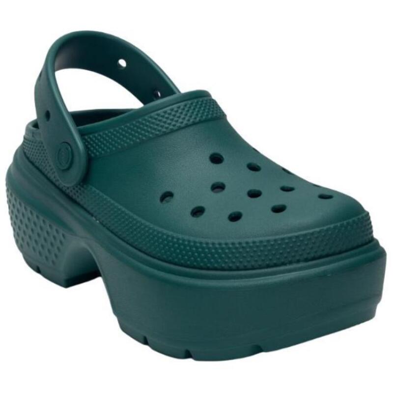 Crocs Lightweight Foot Pull Hole Shoes Women's Dark Green