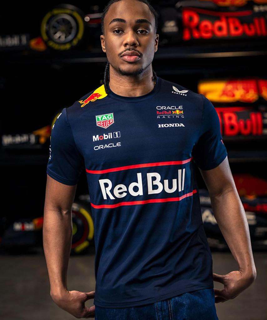 Футболка команды PUM'S Oracle Red Bull Racing 2025 / TM9866-020 (JP, Алфавит, XL, Стандартный, Темно-синий)