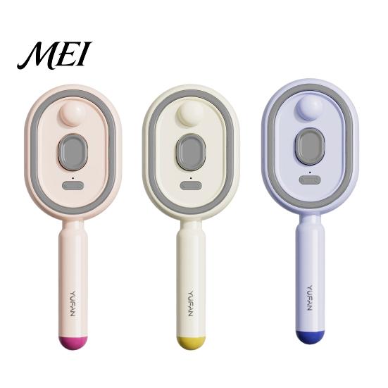 Self-Cleaning Massage Brush 1/2Pcs Electric Spray Air Cushion Brush, USB Rechargeable Misting Scalp Anti-Frizz Steam Comb for Dry Damaged Hair