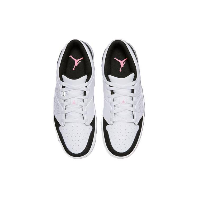 Air Jordan Nu Retro 1 Low 'Dongdan' (Unisex) White / White / Black / Icy Lilac Vintage Basketball Shoes FJ7684 151