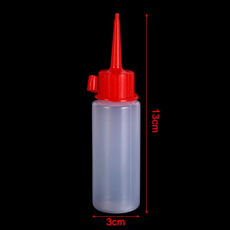60Ml Plastic Clear Squeeze Bottle With Tip Cap For Crafts Art Glue Refillable