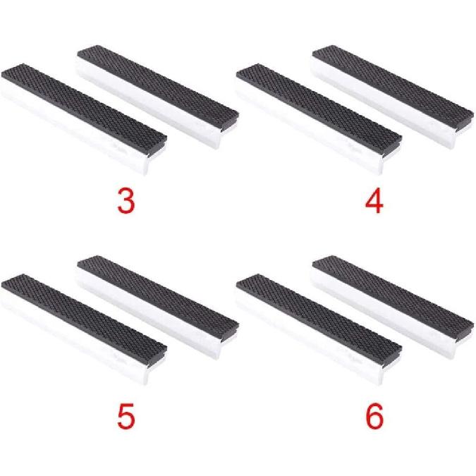 Универсальные губки для тисков, 1 пара 3-6 дюймов Алюминиевый сплав Резиновые мягкие губки для тисков с 4 магнитными блоками выдвижного типа, нескользящие, для любых металлических тисков