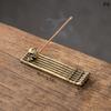 Creative Incense Holder Incense Holder Boat Old Men Fishing Japanese Style Incense Stick Burner Aromatherapy Ornament Home Decor