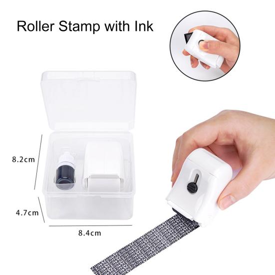 Роликовый штамп для защиты личных данных с чернилами для блокировки личных данных, конфиденциальный штамп для защиты личных данных от кражи