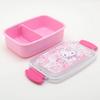 OSK Hello Kitty Sakura Lunch Box with Made in Dishwasher and Microwave Includes Stylish and Perfect for Kids and Elementary School Dividers, 500ml,