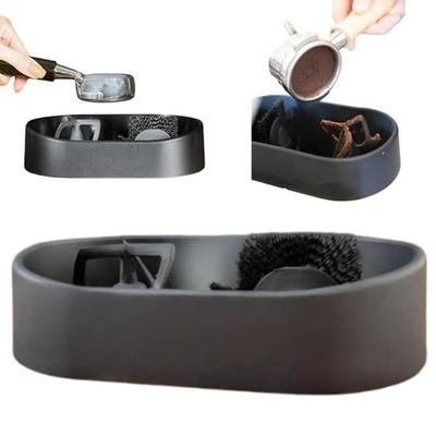 Электрическая автоматическая очиститель портафильтра из нержавеющей стали, станция для чистки ручки эспрессо со щеткой и поддоном для кофейной гущи, универсальная