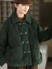 Johnature Женские винтажные зимние пальто с отложным воротником и длинными рукавами, на пуговицах, пэчворк, с карманами