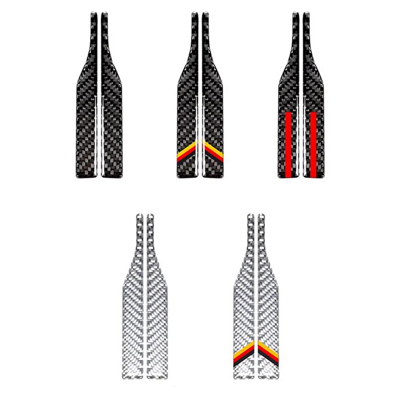 2026 Universal Anti-collision Strip 2Pcs Rearview Mirror Anti-scratch Strip Car Sticker Decoration Reflective Strip Auto Parts