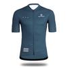 Morethan Cycling Jersey Men's (Size M/Steel Blue/Short Sleeve/Spring/Summer) (UV Protection/Lightweight/Quick-Drying/With Pockets) HVP-016