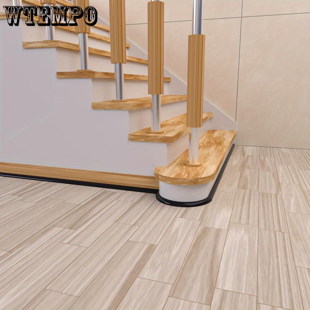 4 м гибкий четвертькруглый молдинг, черный двухсторонний самоклеящийся четвертькруглый резиновый молдинг для угла стены, края шкафа