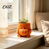 Halloween Table Ornaments 3D Printed Cute Pumpkin Succulent Planter, Cartoon Character Planter Pot, Mini Plant Pot for Indoor Desktop Storage