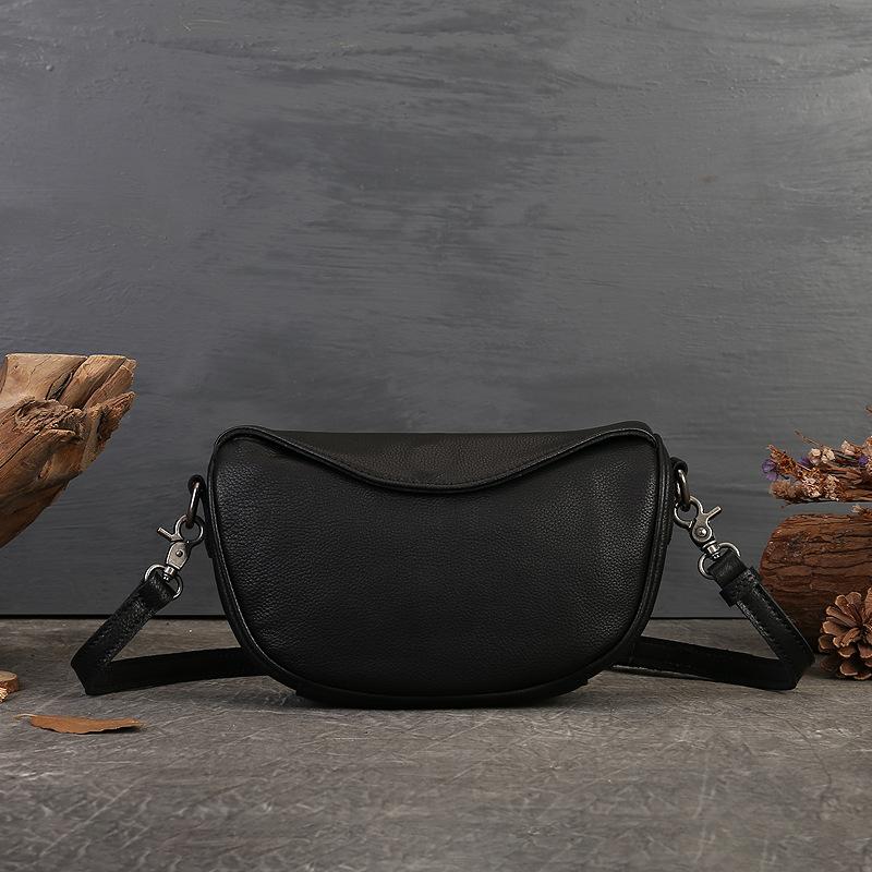 Сумка ручной работы из натуральной кожи, женская винтажная сумка-седло премиум-класса, мягкая сумка через плечо из коровьей кожи, простая сумка через плечо для поездок на работу