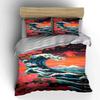 Fiery sunset's ocean embrace Bedding sets Duvet covers Pillowcases(1* Duvet Cover 2* Pillowcases without duvet insert)