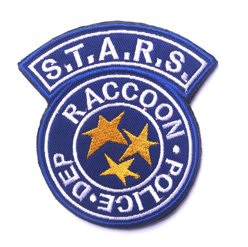 Resident Evil STARS Raccoon City Липучка COS Аниме Вышитый Значок