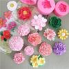 3D Формы Цветы Розы DIY Форма для Помадки Шоколадного Торта Гипсовые Работы Глина Смола Мыло Силиконовая Форма Украшение Торта Инструменты для Выпечки
