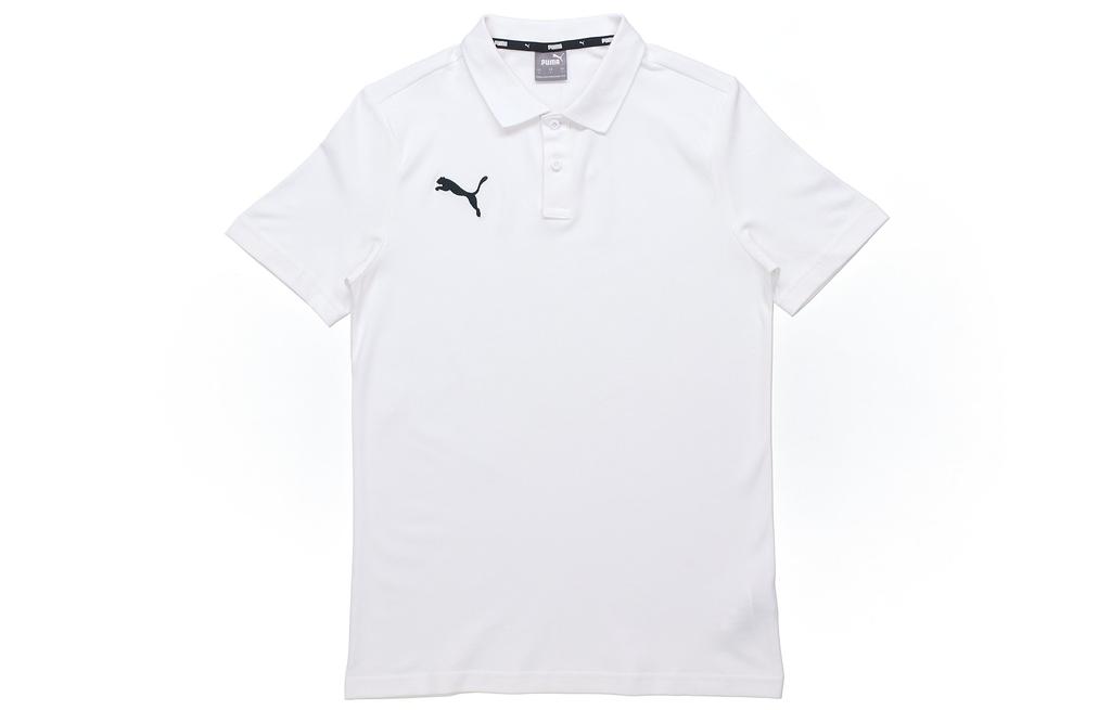 PUMA Polo Shirts Men's White Polo Collar Moderate Straight Fit 656579-04