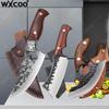 WXCOO Кухонный нож мясника Нож для барбекю Ручная ковка Обвалочный нож для нарезки фруктов мяса Тесак Бытовые кухонные принадлежности