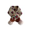 Thermal Neck Warmer Kids Muffler Thickened Baby Neckerchief Fashionable Cross Scarf  Outdoor Sports