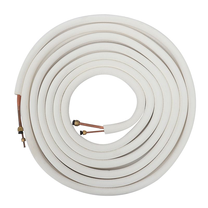 1/4'' 3/8' 10 Meter Air Conditioner Pair Coil Tube Insulate Copper Aluminum Pipe Split Line Wire Home Air Conditioner Parts