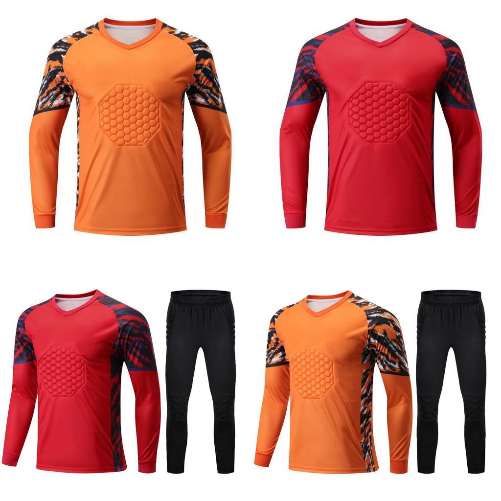 Футбольная молодежная вратарская форма Дизайн с длинным рукавом Легкая уличная ткань