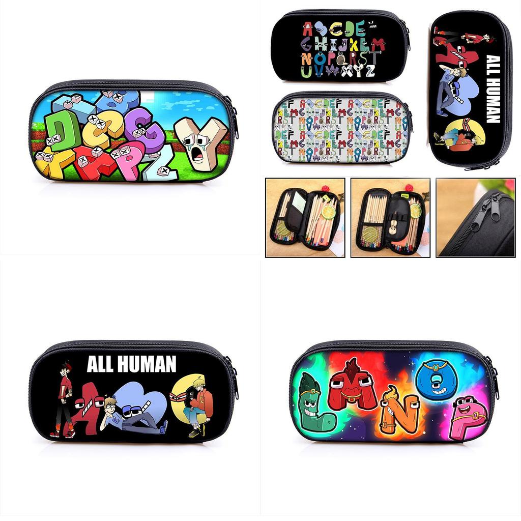 Пенал Alphabet Lore, большая вместимость, сумка-косметичка для студентов, подарок