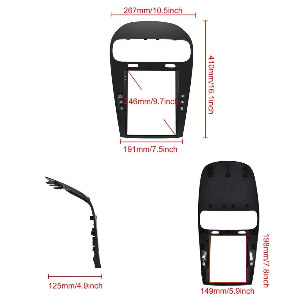 9,7-дюймовый автомобильный радиоприемник с мультимедиа Carplay Video GPS для Dodge Journey Fiat Freemont 2012-2014 Android 14 стерео навигационный плеер экран