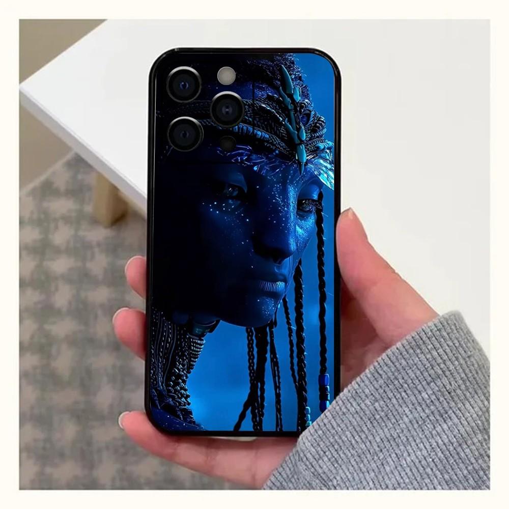 Чехол для телефона Film A-Avatar 2 для Apple iPhone 15, 14, 13, 12, 11, Pro, X, XS, Max, XR, Plus, Mini, Мягкий черный