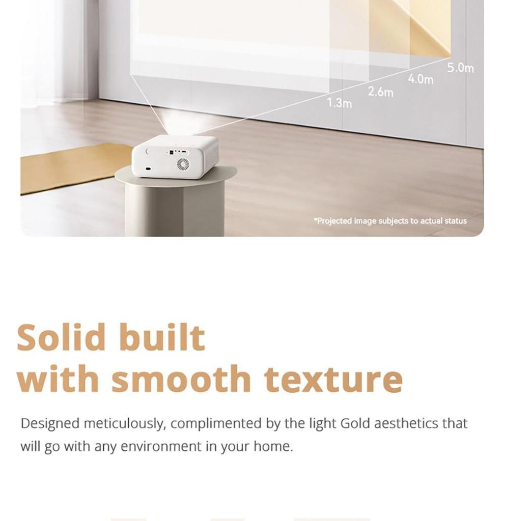 ЖК-проектор Wanbo X5, 1080P, 1100 ANSI люмен, автоматическая коррекция трапецеидальных искажений, двухдиапазонный Wi-Fi 6, 1 ГБ/16 ГБ, Bluetooth 5.0