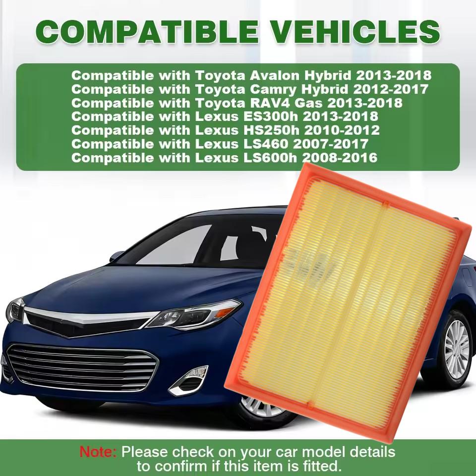 10LA-1040 Air Filter For Lexus LS460 USF40 RX 450 ES300h HS250h LS460 LS600h Camry 2.5L RAV4 2013-2018 17801-38011 17801-0V030
